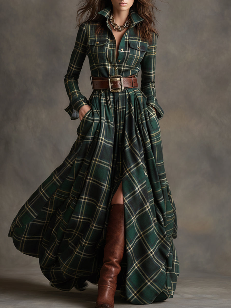 Claudia | Highland Plaid haljina