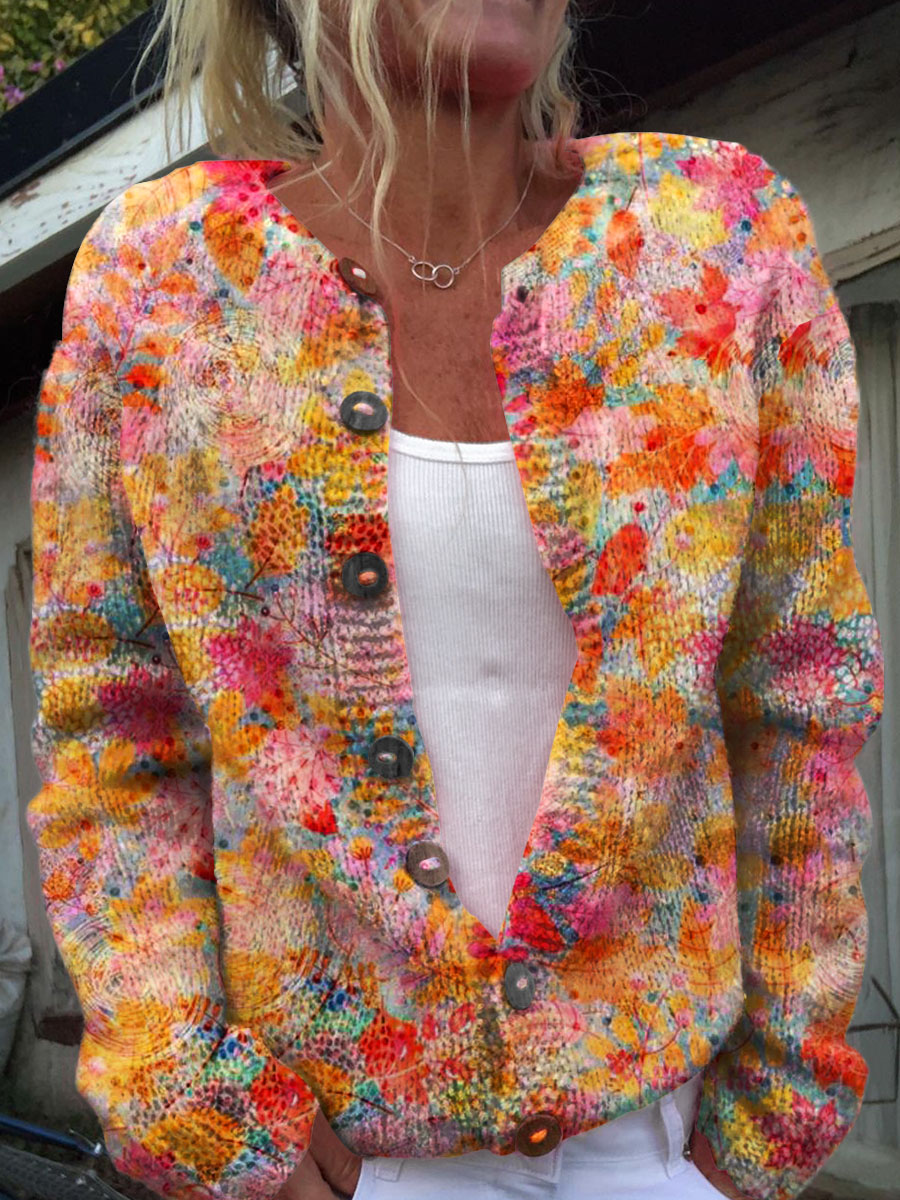 Ivona | Šareni Umjetnički Pulover