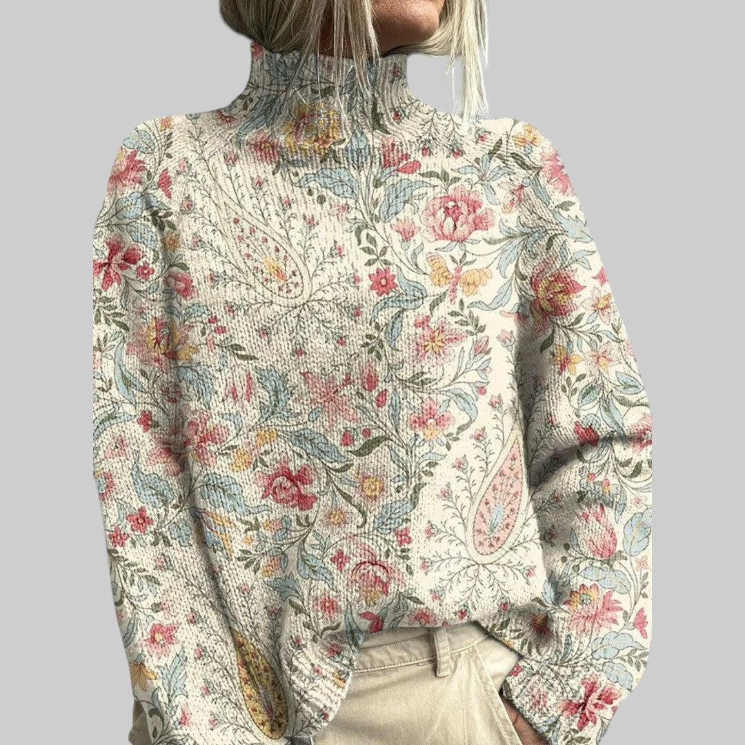 Lucija | Vintage cvjetni pulover