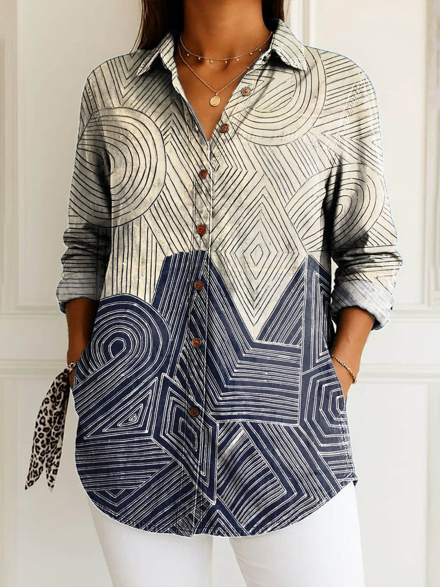 Iva | Umjetnička Geometrijska Košulja