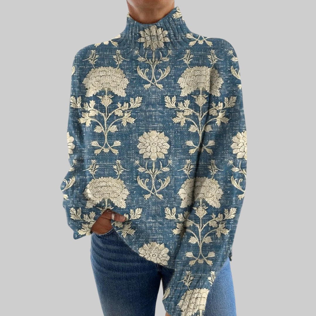 Ema | Klasični cvjetni pulover