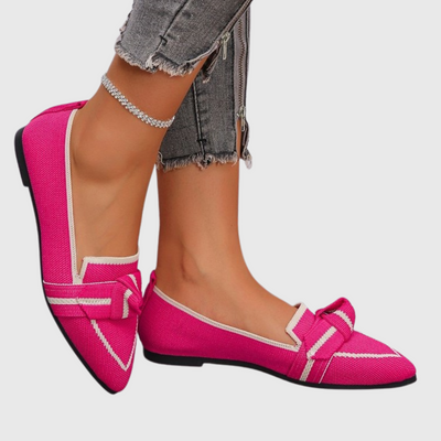 Sara | Špic Mokasinke s Dekorativnom Mašnom