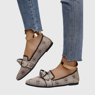 Rita | Elegantne Mokasinke s Uzorkom i Mašnom