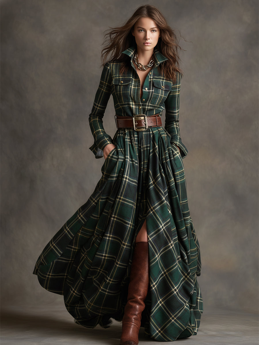 Claudia | Highland Plaid haljina