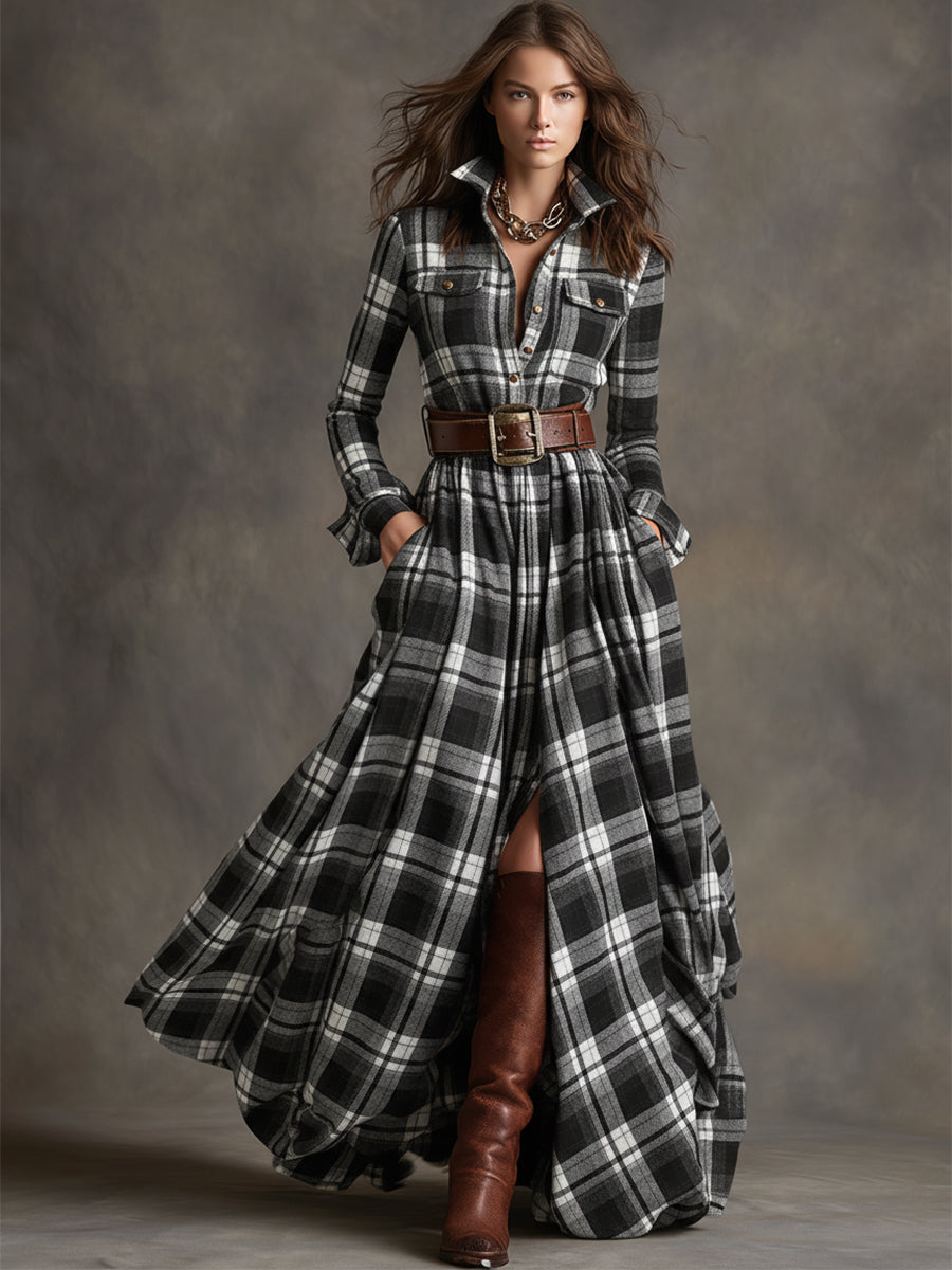 Claudia | Highland Plaid haljina