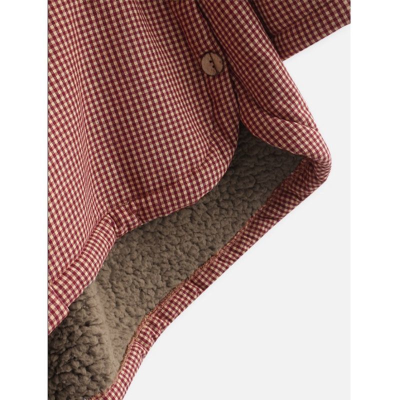 Dulce | Kaput s kapuljačom na karirani uzorak