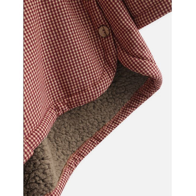 Dulce | Kaput s kapuljačom na karirani uzorak