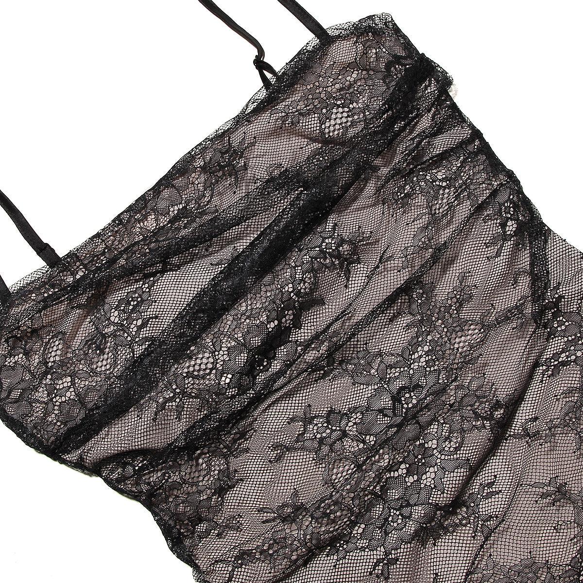 Ema | Crna Čipkasta Haljina Elegancije