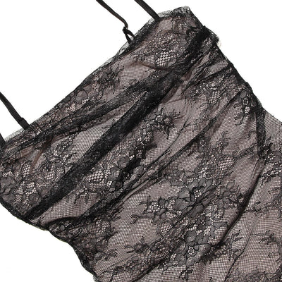 Ema | Crna Čipkasta Haljina Elegancije