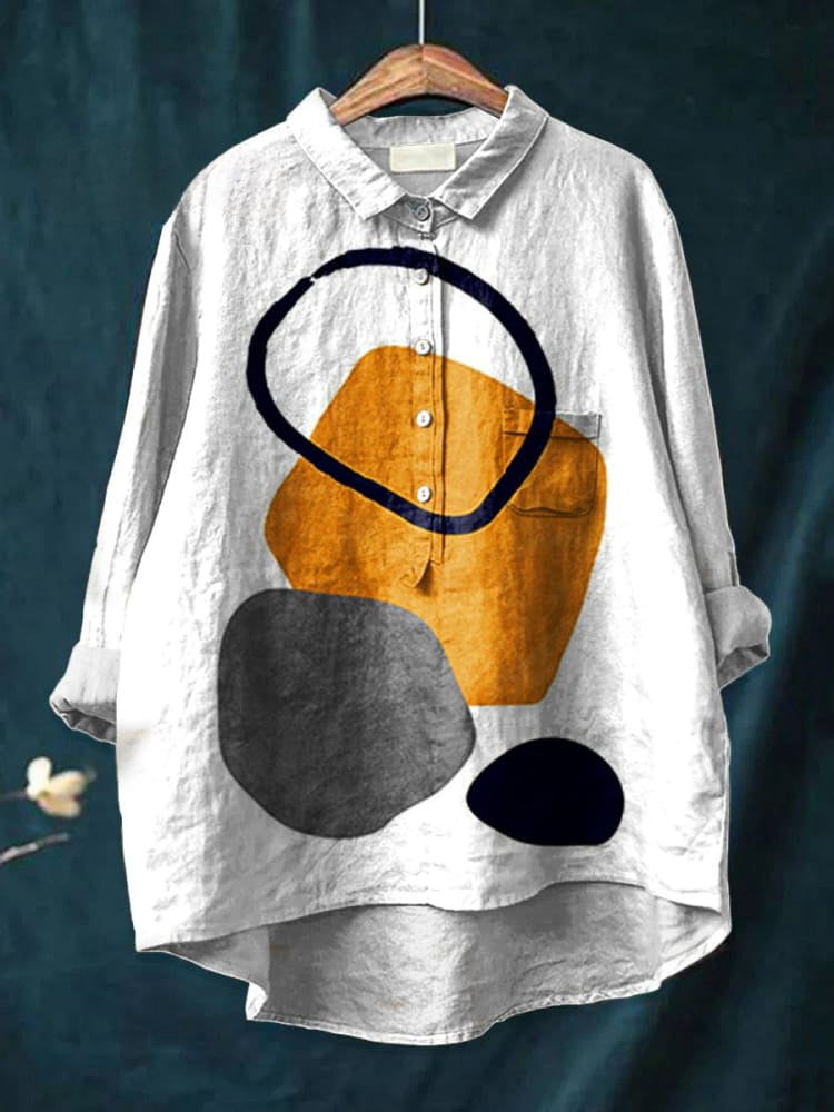 Sienna | Geometrijska Apstraktna Košulja