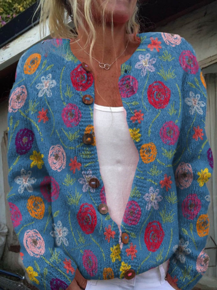 Ana | Umjetnički Pulover u Bojama Prirode