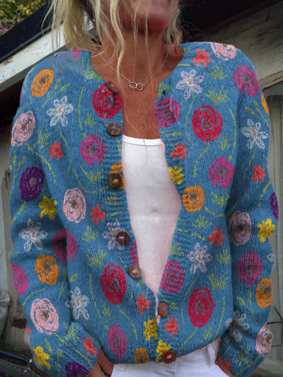 Ana | Umjetnički Pulover u Bojama Prirode