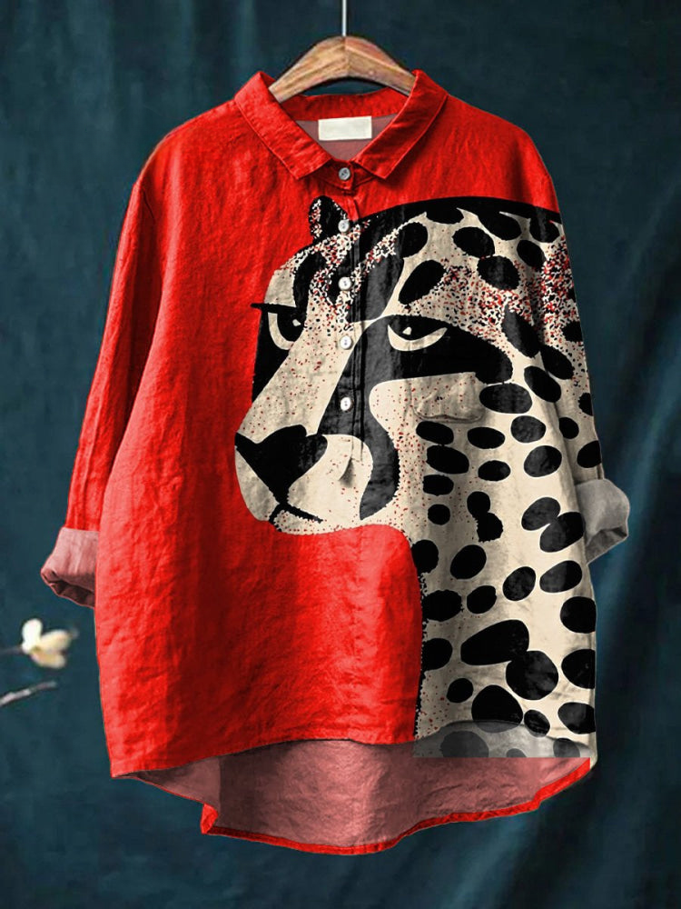Sanela | Crvena Leopard Košulja