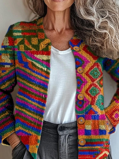 Elena | Šareni Umjetnički Pulover