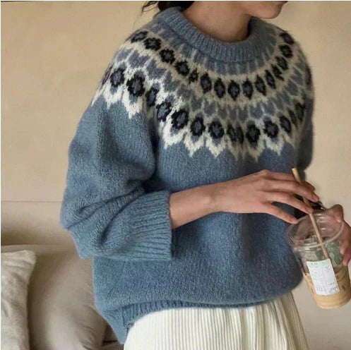 Heidi | Frost Blue Sweater