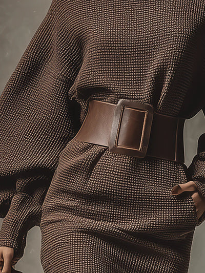 Selene | Autumn Grace pletenu haljinu