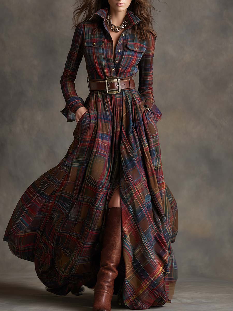 Claudia | Highland Plaid haljina