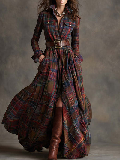 Claudia | Highland Plaid haljina