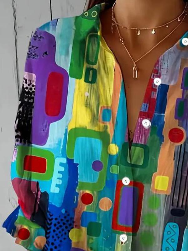 Lea | Umjetnička Košulja u Boji