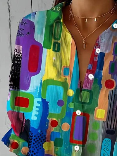 Lea | Umjetnička Košulja u Boji