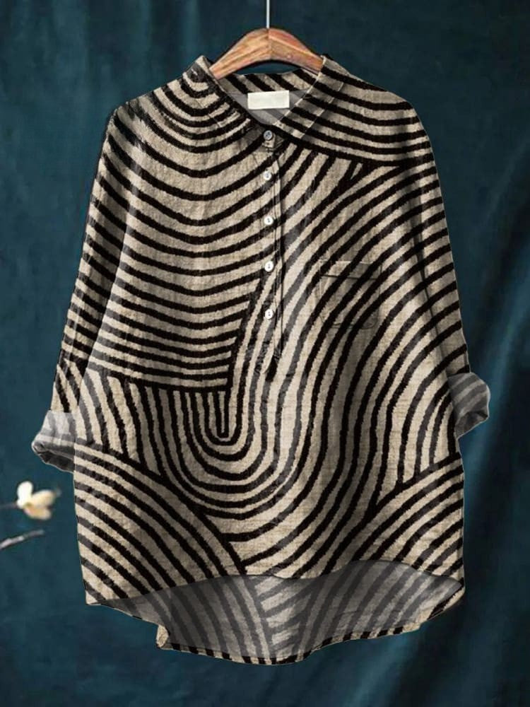 Chloe | Apstraktna Pruga Košulja