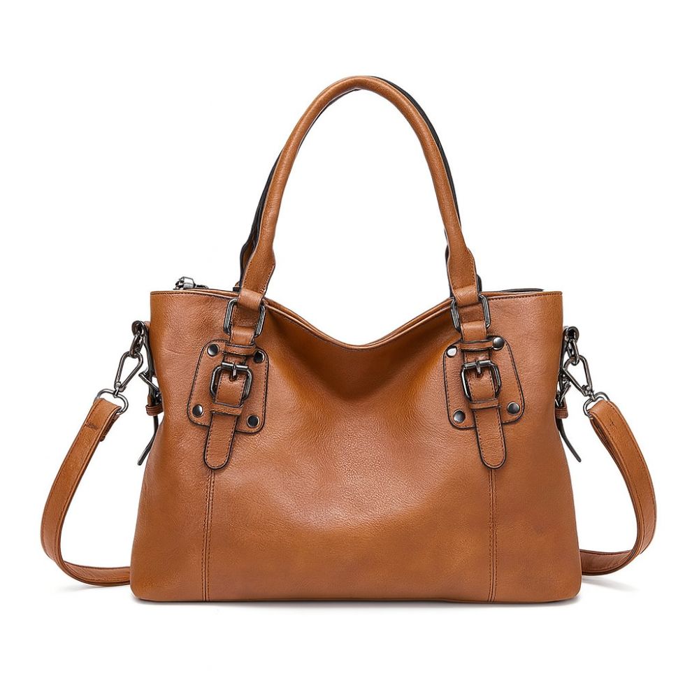 Cassie | Kožna torba s detaljem kopče